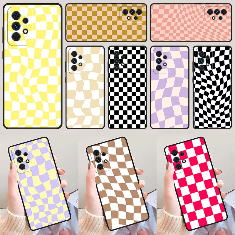 Šachovnica horčica žltá žltá pre Samsung A52 A72 A73 A20E A21S A50 A50 A11 A11 A12 A42 A31 A40 A51 A71 A32 A32 A80