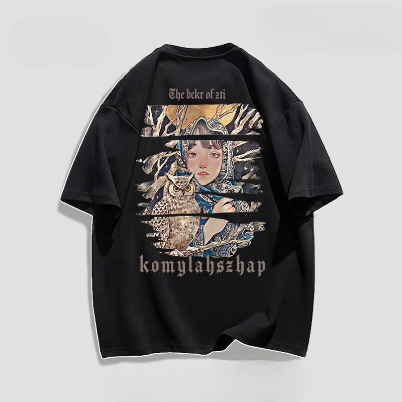 Šesťhviezdičkový vzor leto Veľké nové pánske tričko Pure Cotton Retro American Fashion Loose Dámske tričko