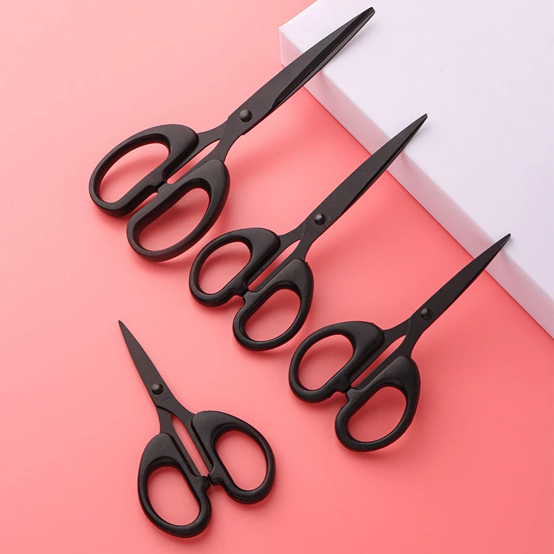 Šijacie nožnice z nehrdzavejúcej ocele Blade Cheat Cutter Čierne povlaky Neprítomné pre papierové remeselné nožnice Nožnice