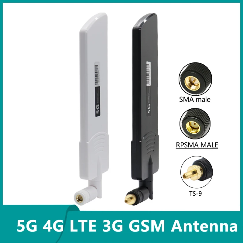 Širokopásmový anténa TS9 Omni WiFi, vnútorná a vonkajšia, vodotesná letecká router, vysoký zisk, samec SMA, SMA, muž, TS9, 5G, 3G, 5 GHz