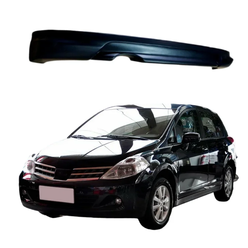 Široká súprava tela pre Nissan Tiida 2011 2012 2013 2014 2015, systémy Auto Body PP zahŕňajú časť nárazníka na pery zadného difuzéra automobilu