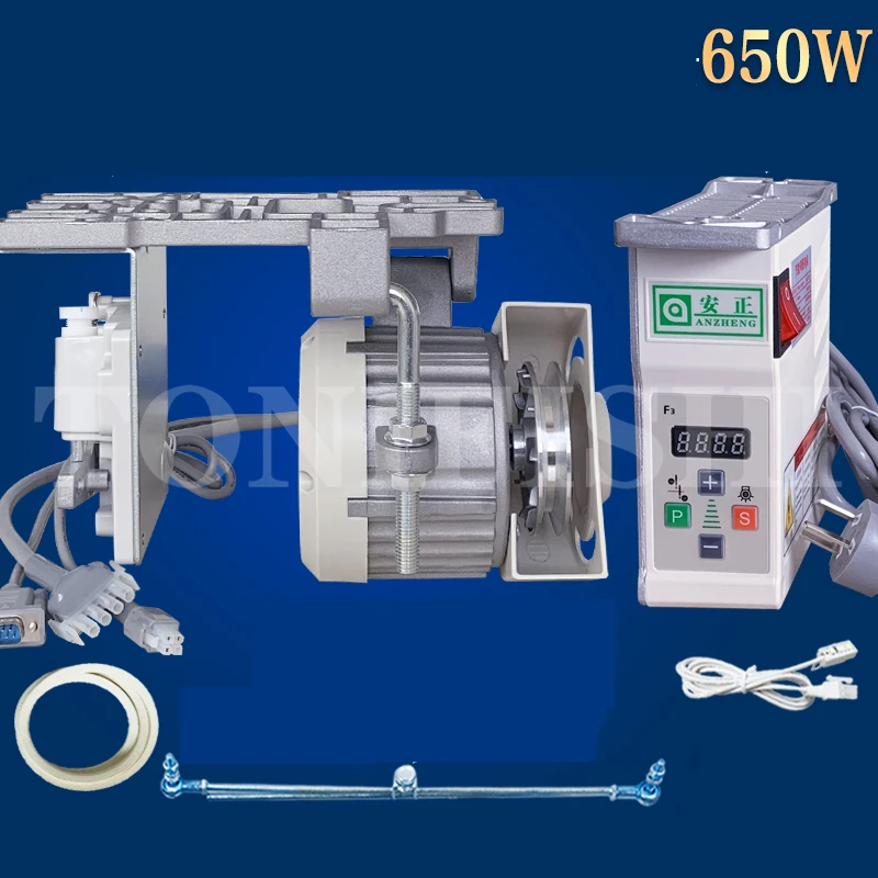 Šittový stroj motor Energeticky úsporný motor 220V Ploché vozidlo s dvojitou ihlou Edge 650W Priemyselné kefové servo