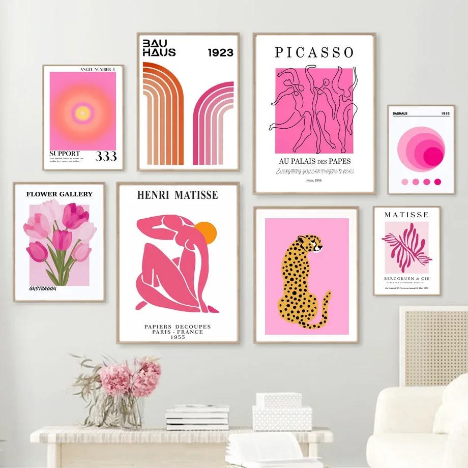 Škandinávsky minimalistický múr Art Matisse Bauhaus Angel Horn Picasso HD plátno plagát