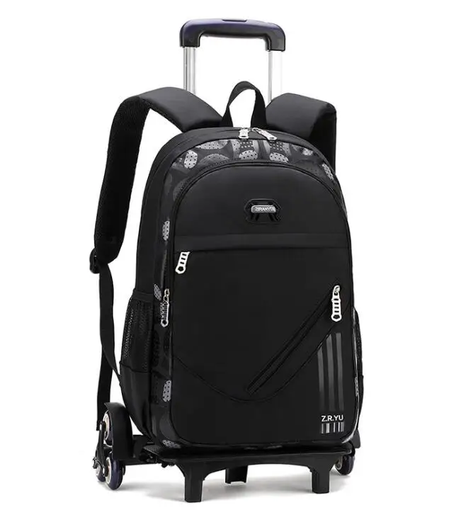 Školská taška na vozíky s kolesami detská škola batohová taška s kolesami Škola Rolling Bag Študentské batohy pre chlapcov