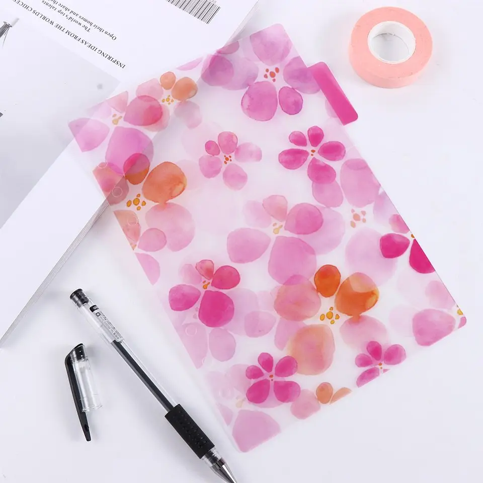 Školské zásoby Poznámkové poznámky Diy Príslušenstvo Denník A5 A6 A6 Binder Index Oddeľovače voľný odlučovač listov Stránka Špirálová notebook Vnútorná stránka