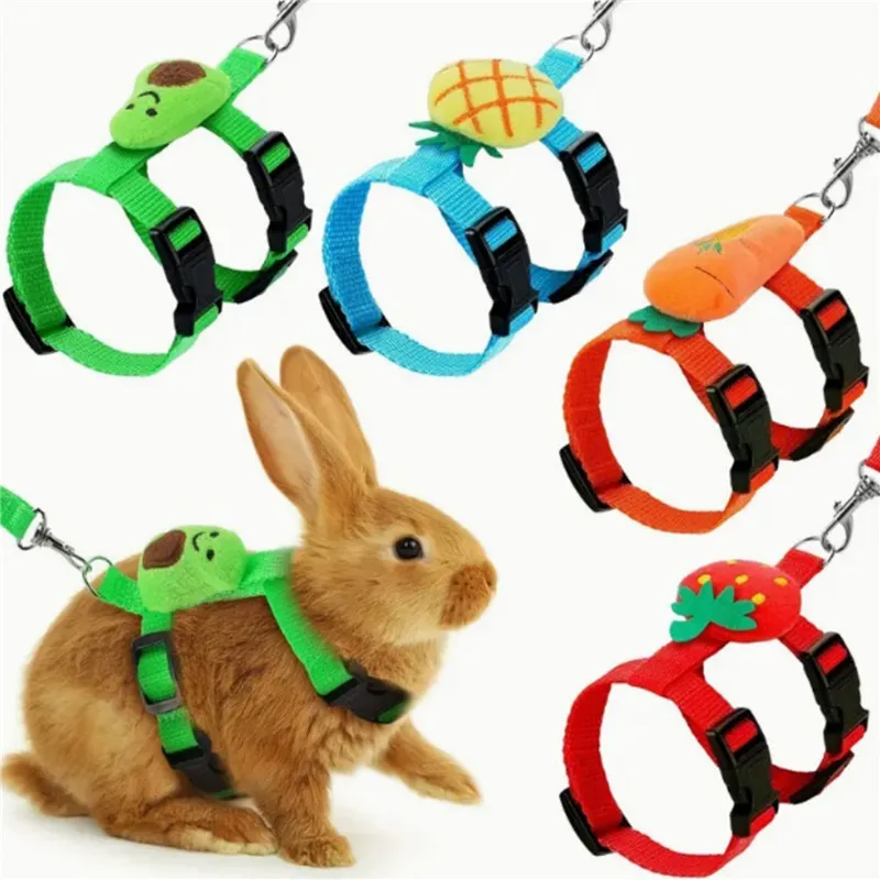 Škrečok Rabbit Small Pets Hrudný popruh vonkajšie trakčné lano nastaviteľný postroj vodítka vesty pre králičie hedgehog morčatá