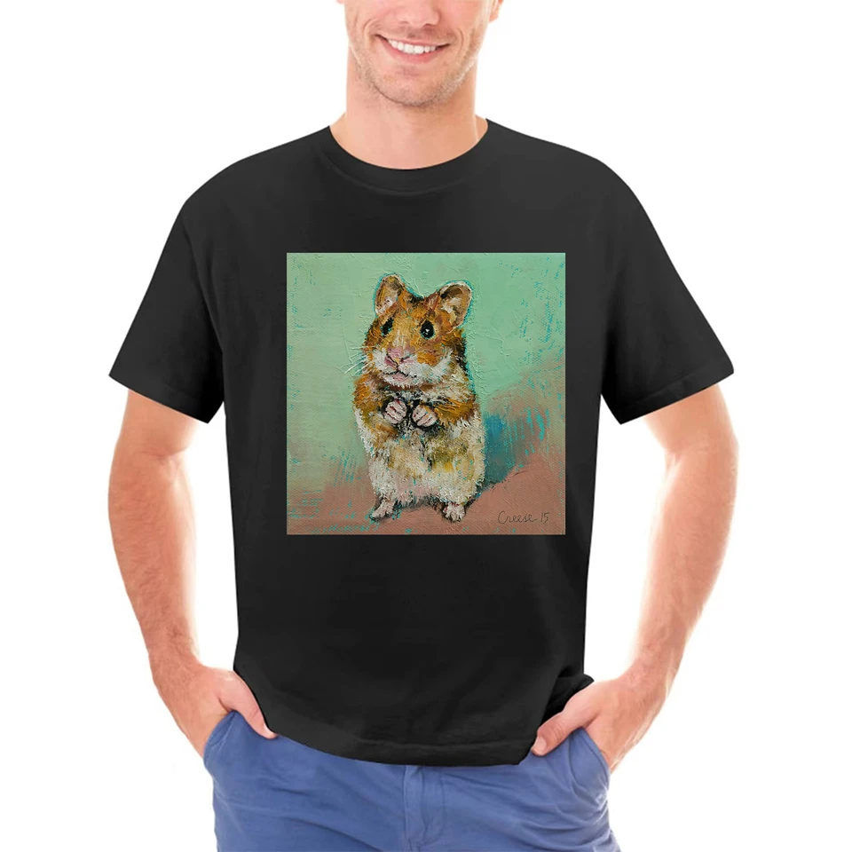 Škrečok tričká Men Top Tričko kawaii TEES TREASEVE TRSHIVE Deň labouristov CATNÁ CAMISA