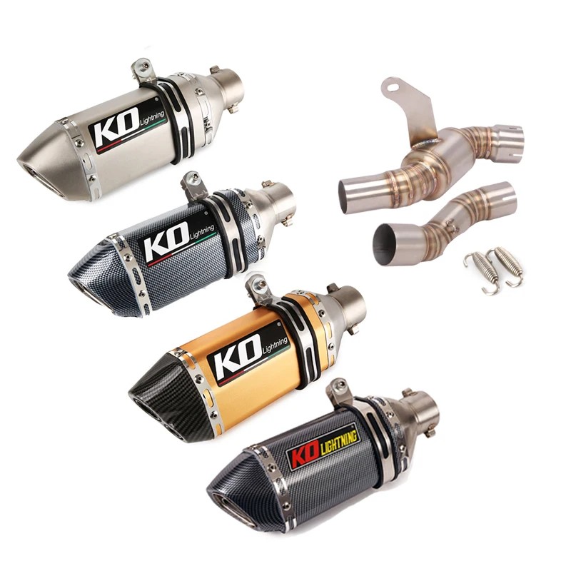 Šmykľavka na výfukový systém 51 mm motocykel Únik výfukového potrubia Relace Catalyst Mid Connect Link pre CFMoto CLX-700 2020-2023