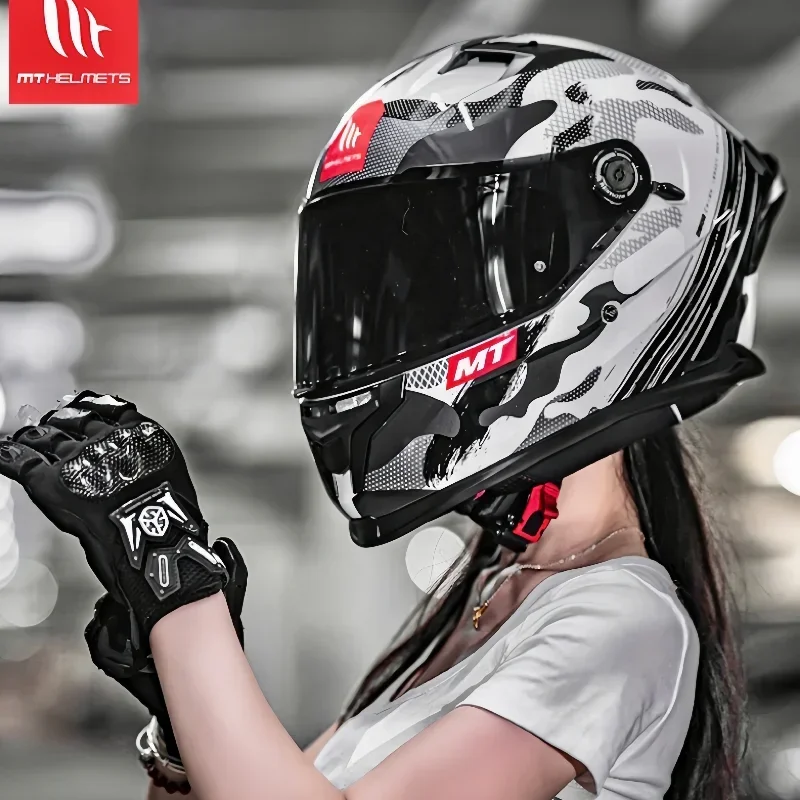 Španielska MT MOTCYCLE Helma Braker SV Čierna šošovka Plná tvár ECE DOT Certifikovaná kapaceta mužov Racing Casco pre Kawasaki pre Suzuki
