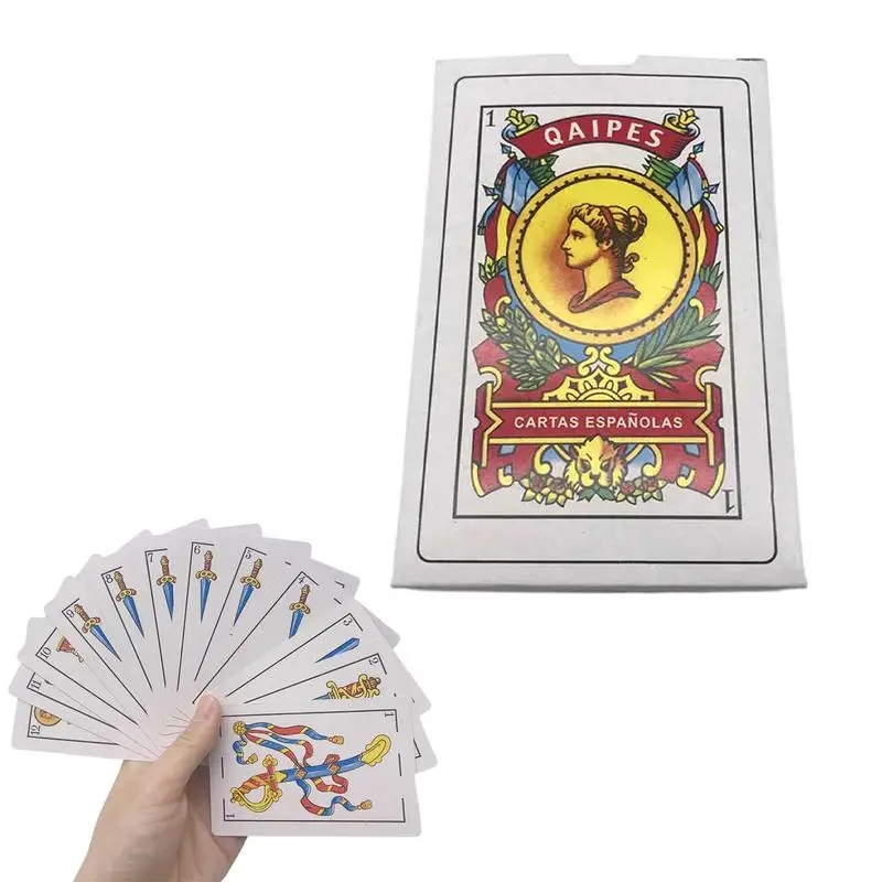 Španielske pokerové karty balíček farebné španielske hracie karty kreatívne karty hra s krásnymi vzormi jasná tlač Social