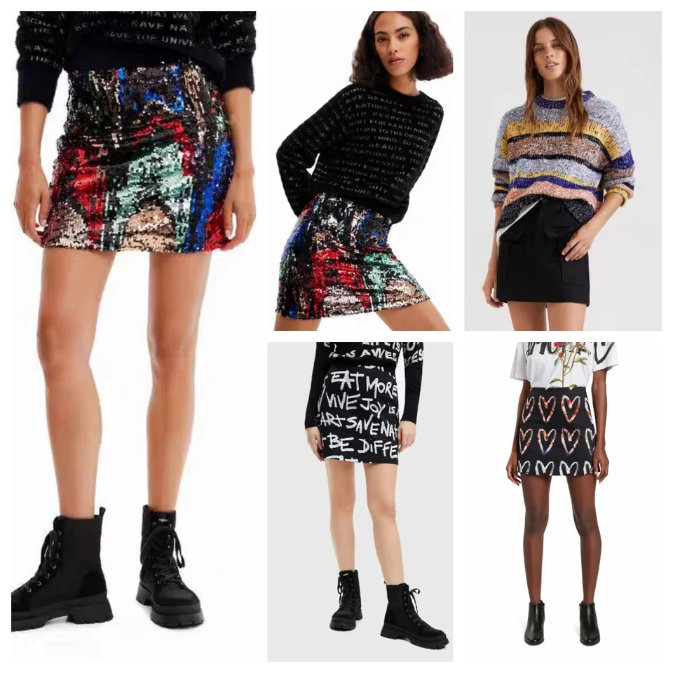 Španielsky zahraničný obchod módny trend Spring a leto tlače Contras Color Girls Dievča