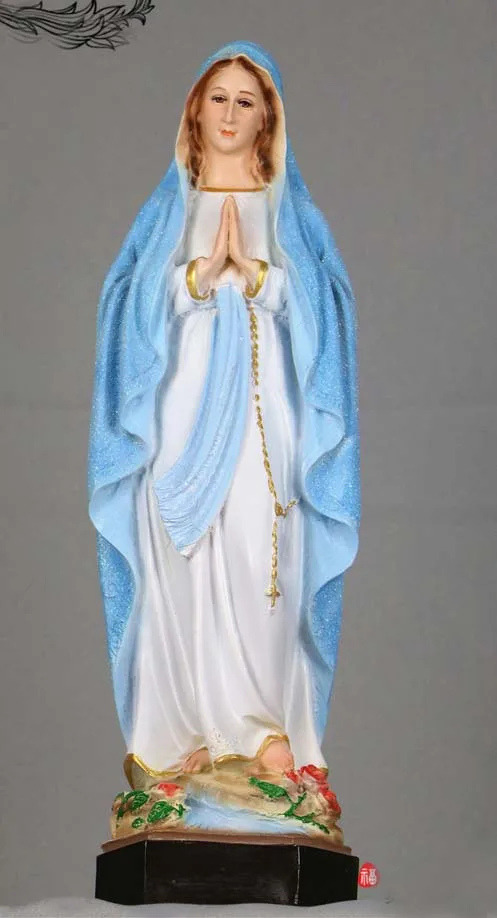 Špeciálna ponuka 40 cm vysoký # Home Cirkev Top Ozdoby Náboženský katolicizmus kresťanstvo Panna Mária v Lourdes Madonna Svätá socha