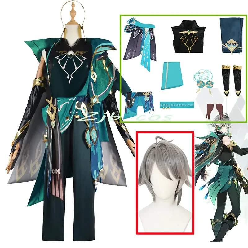 Špeciálna ponuka Al Haitham Cosplay Anime Impact Sumeru kostým Alhaitham Parochne Uniforma Halloween Alhaitham Outfits Cloak A3509