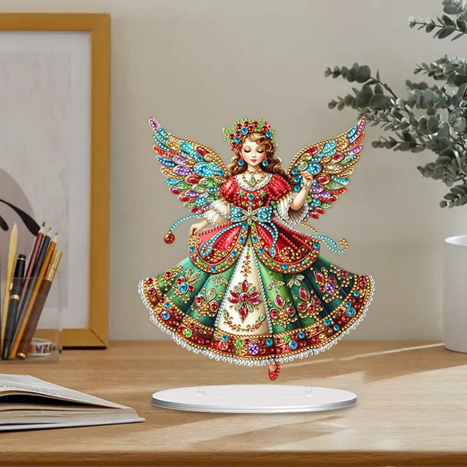 Špeciálny tvar anjel Girl Diamond Painting stolové ozdoby súprava súprav