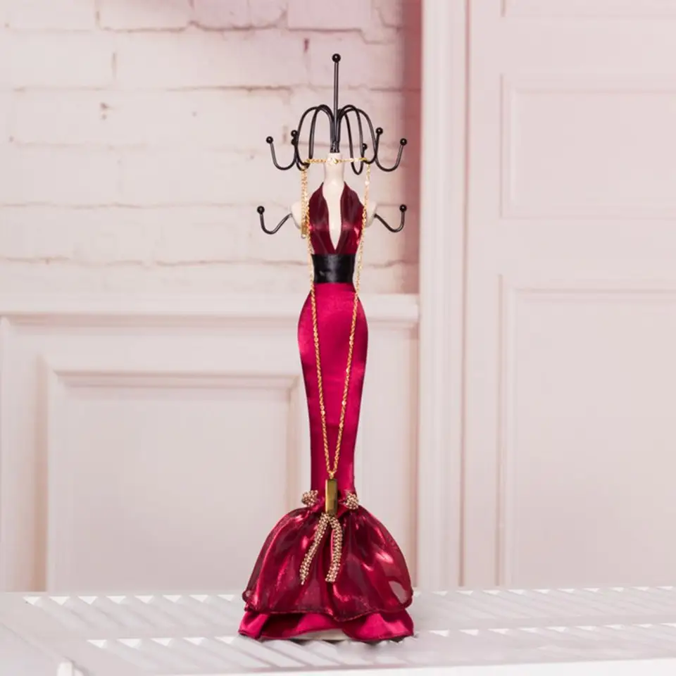 Šperky držiak na displeji Dobré ľahké šperky na zobrazenie šperkov stojan na elegantné šaty Minkin