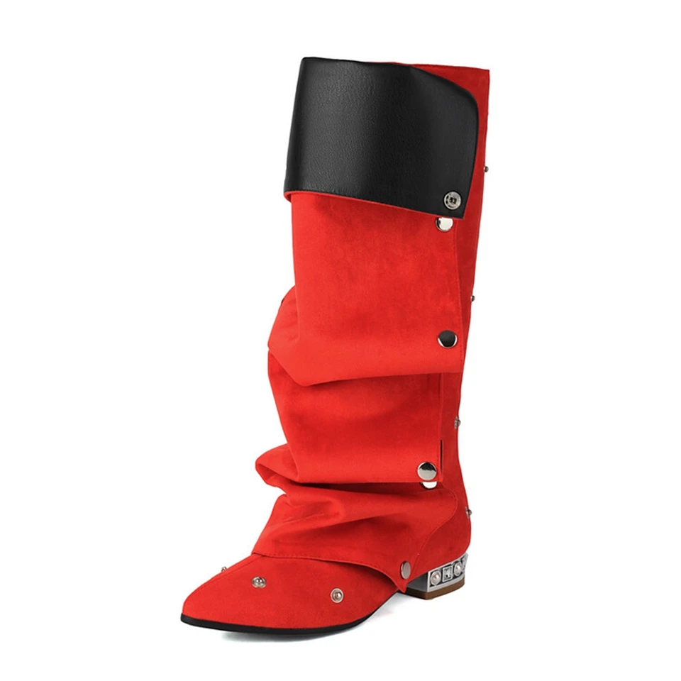 Špicaté krištáľové blingové koleno-vysoké topánky Sexy Party Party Street Long High Boots Show Show topánky pre ženy plus veľkosť 48 19-28