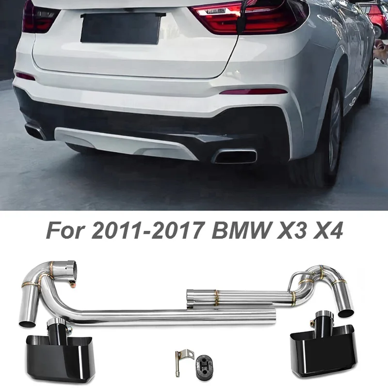 Špička tlmiča tlmiča automobilu pre BMW X3 F25 X4 F26 2011-2017 Výfukové potrubie 304
