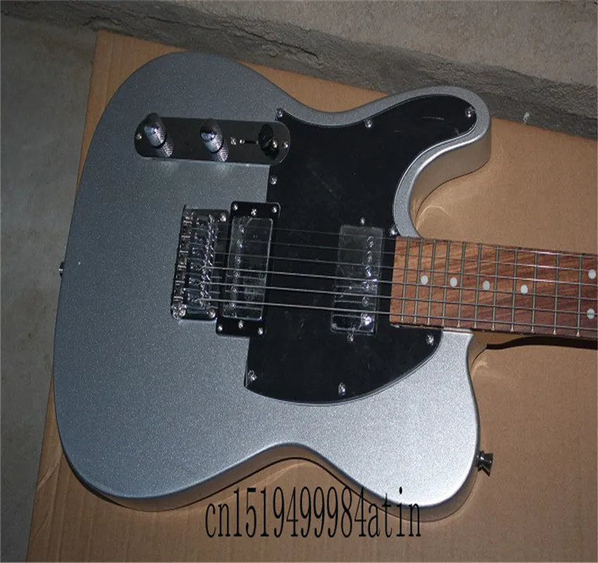 Špičková kvalita vlastných 6 reťazcov ľavá ruka strieborná P90 Pickup Electric Guitar