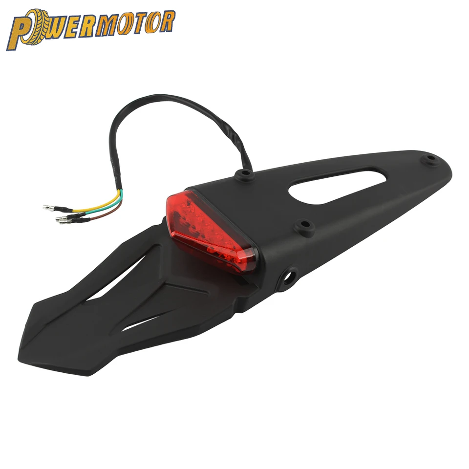 Špičkové bicykle Motocyklové doplnky Zadné brzdové svetlo pre KTM Honda Kawasaki Yamaha Licencia Fender Taillight LED enduro motokros