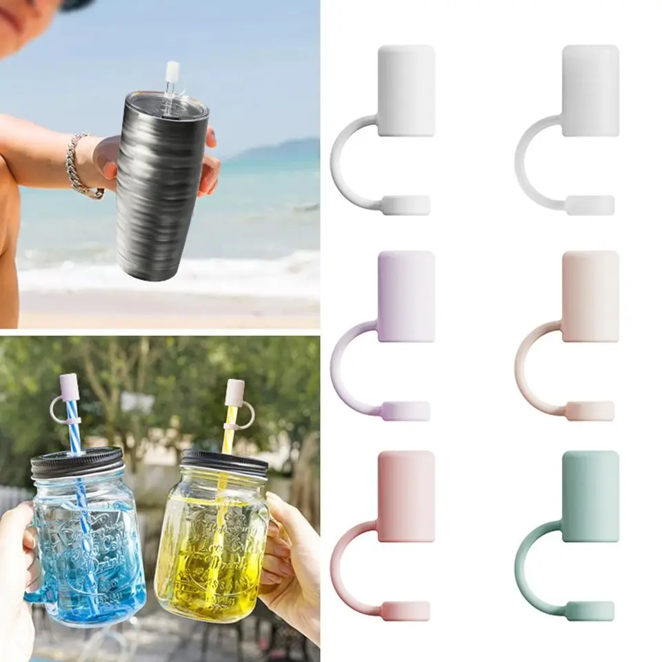 Špičky Silikónovej slamy Opätovné použitie Splash Proof Opätovné použiteľné pitie Straw Tips Vekne pre Yeti/ Stanley Cup 40oz/ 30 oz šálky slamy