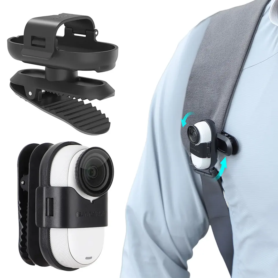 Športová fotoaparát Montáž 360 stupňov fotoaparátu Fixná svorka na pripojenie pre držiak pre Insta360 Go 3s/Go 3 Športové doplnky pre športové fotoaparáty