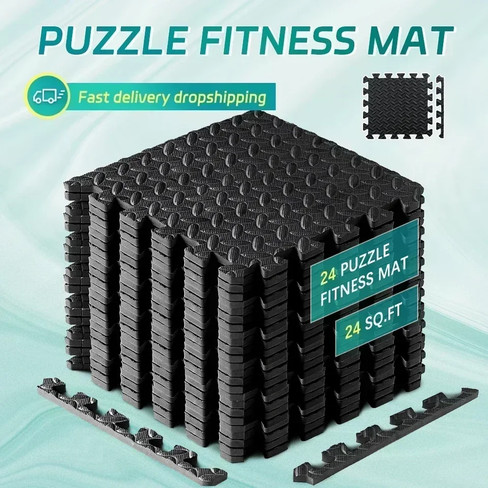 Športové a fitnes koberce prenosné prenosné penové penové patchwork odolné vodotesné a nekĺzavé fitnes vybavenie rohože