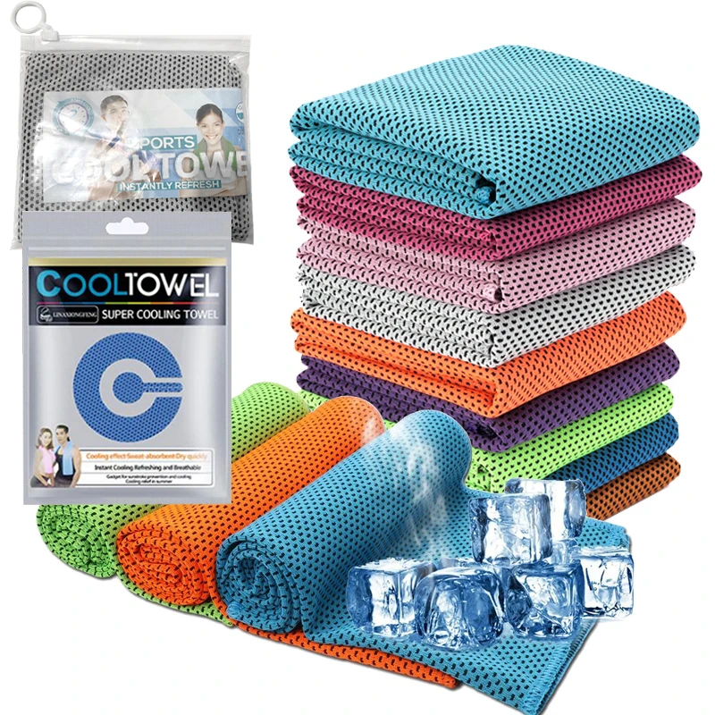 Športové chladiace uterák Mikrofiger Okamžité chladné uteráky na ľadovú tvár pre telocvičňu Swimming Yoga Running 30x80 cm
