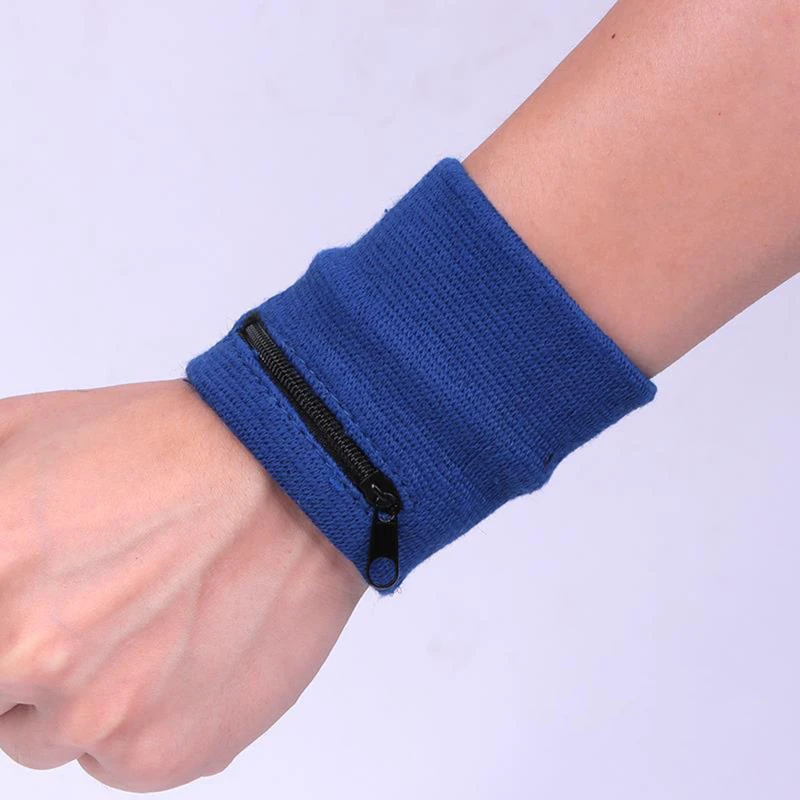 Športové náramok so zipsovým vreckom Running Sports Arm Band Bag pre mp3 kľúče ukladacie tašky basketbalové potné kabelky náramky