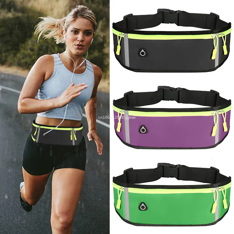 Športové puzdro na telefónny pás pre ženy pre ženy Men nepremokavé pohodlné cyklistické bežecké taška Safty Reflex Tape Sport Belt