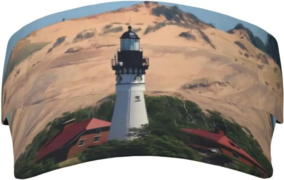 Športové slnečné klobúky Maják Rock Rock National Lakeshore Michigan Unisex Sun Hat Cap pre golfový tenis