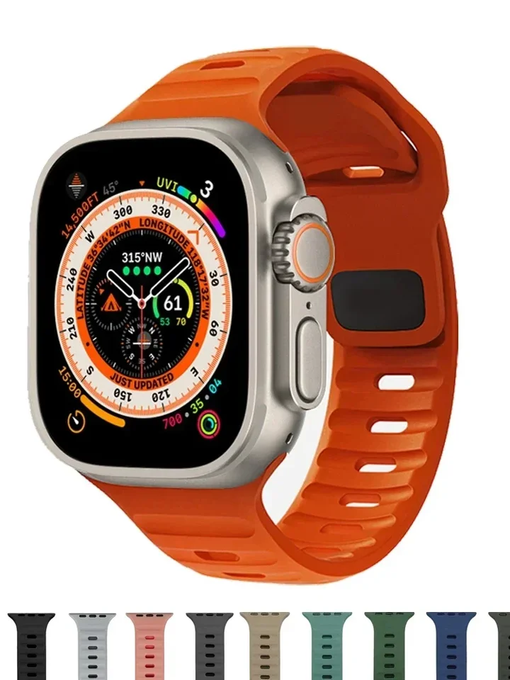 Športový popruh pre Apple Watch Ultra Band 49 mm 45 mm 40 mm 44 mm 42 mm 41 mm 38 mm Silikónový vzduchový náramok Iwatch Serie 8 7 6 SE 5 4 3