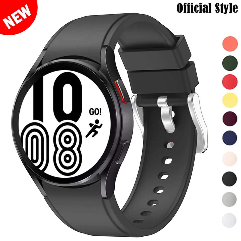 Športový popruh pre Samsung Galaxy Watch 7/Fe/5/6 Classic 42/46 mm Smartwatch Silikone Ridge Náramok pre Galaxy Watch 4 40/44 mm pásmo