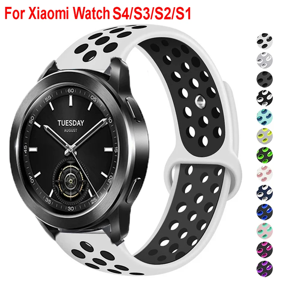 Športový silikónový remienok pre Xiaomi Watch S4 S3 S2 S1 Pro Bracelet pre Mi Watch Color 2/Xiaomi Mi Color/Xiaomi Watch 2 Pro Soft Band