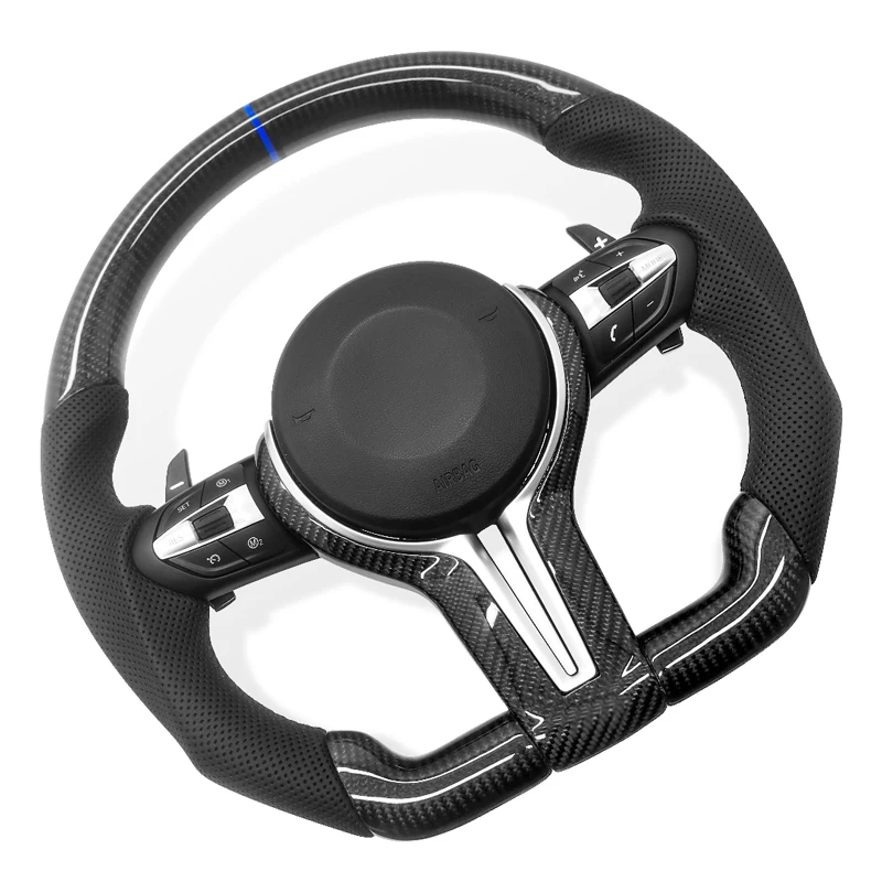 Športový volant z uhlíkových vlákien pre BMW M3 M5 E90 E46 F10 F30 E60 E39 F32 F11 F25 F20 F22 F23