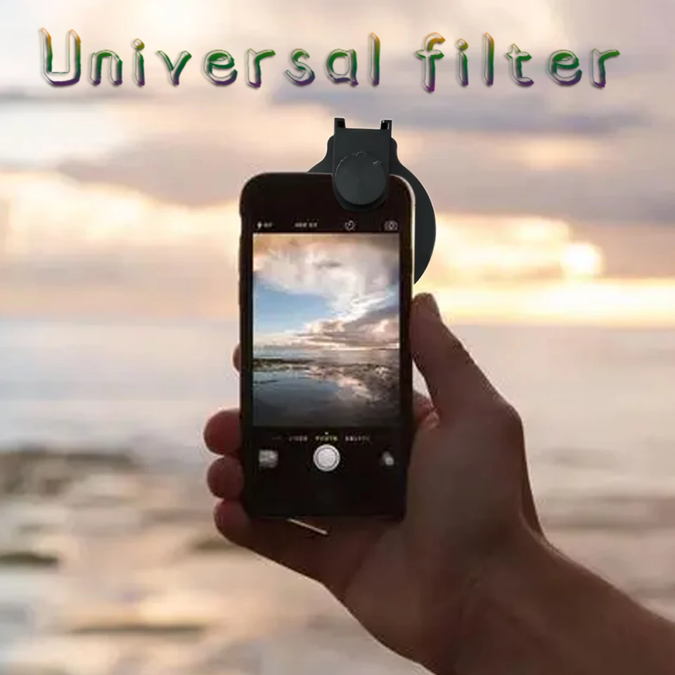 Štandardný držiak filtra Viac filtrov DSLR fotoaparát Photography Photography pre iPhone Android Huawei Xiaomi Canon Sony Nikon