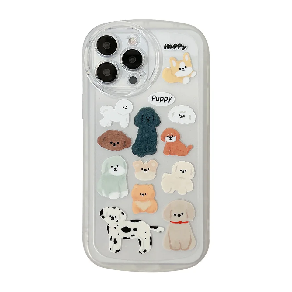 Šteniatko Corgi Shiba Inu pudle Teddy Dog Party Puzdet pre iPhone 16 15 14 11 11 12 Pro Max xr xs 16 15 plus puzdro roztomilé kryt