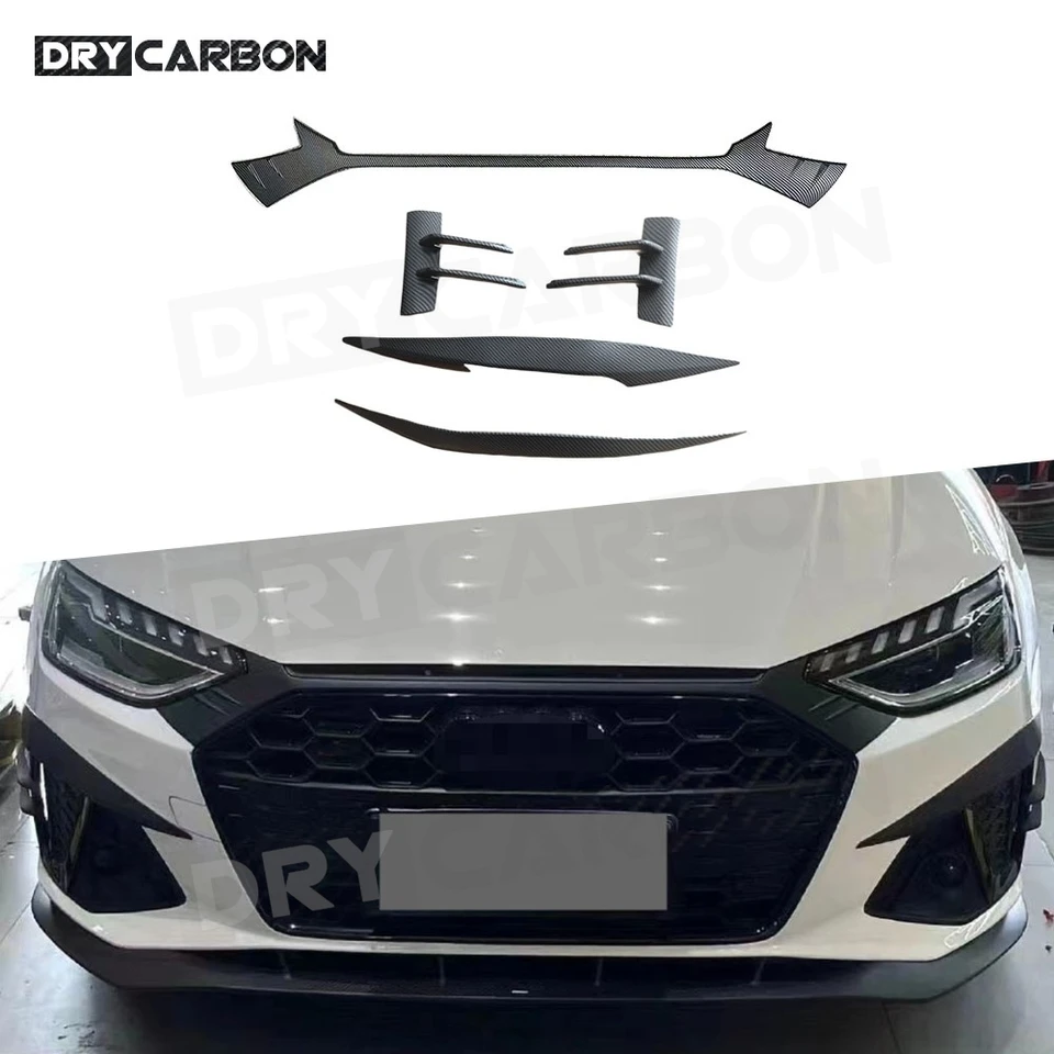 Štiepky predných nárazníkov Spoiler Spoiler Spiler Spoiler Tink Cover Body Body Body Ab pre Audi A4 S4 nie je štandardný 2020-2024