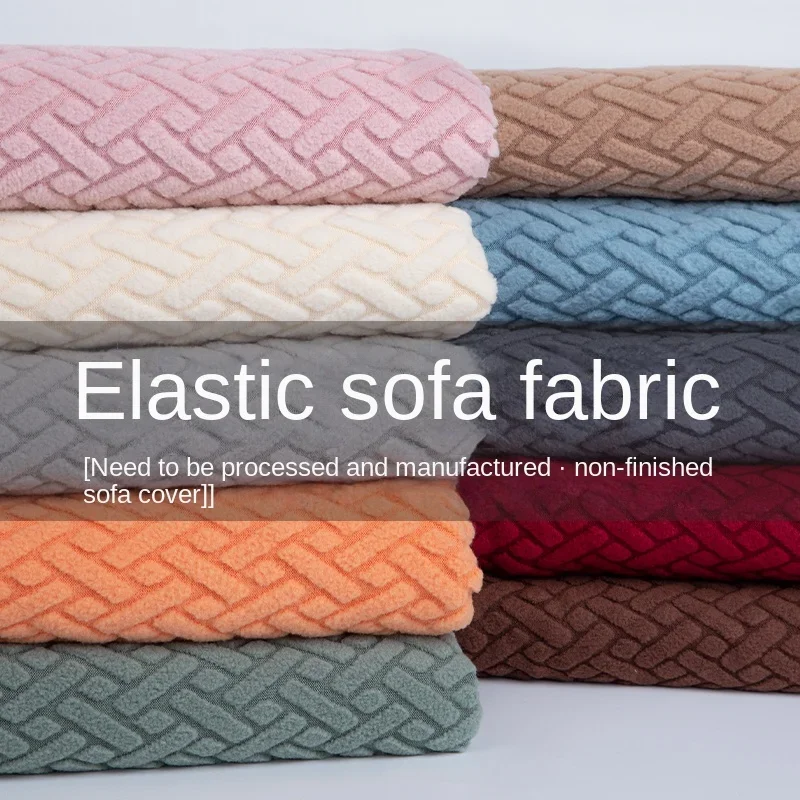 Štvorcestná elastická polárna fleece jacquard textília polyesteru textilu pri merači pre čalúnku pokrýva vankúše s mäkkou handričkou vankúše