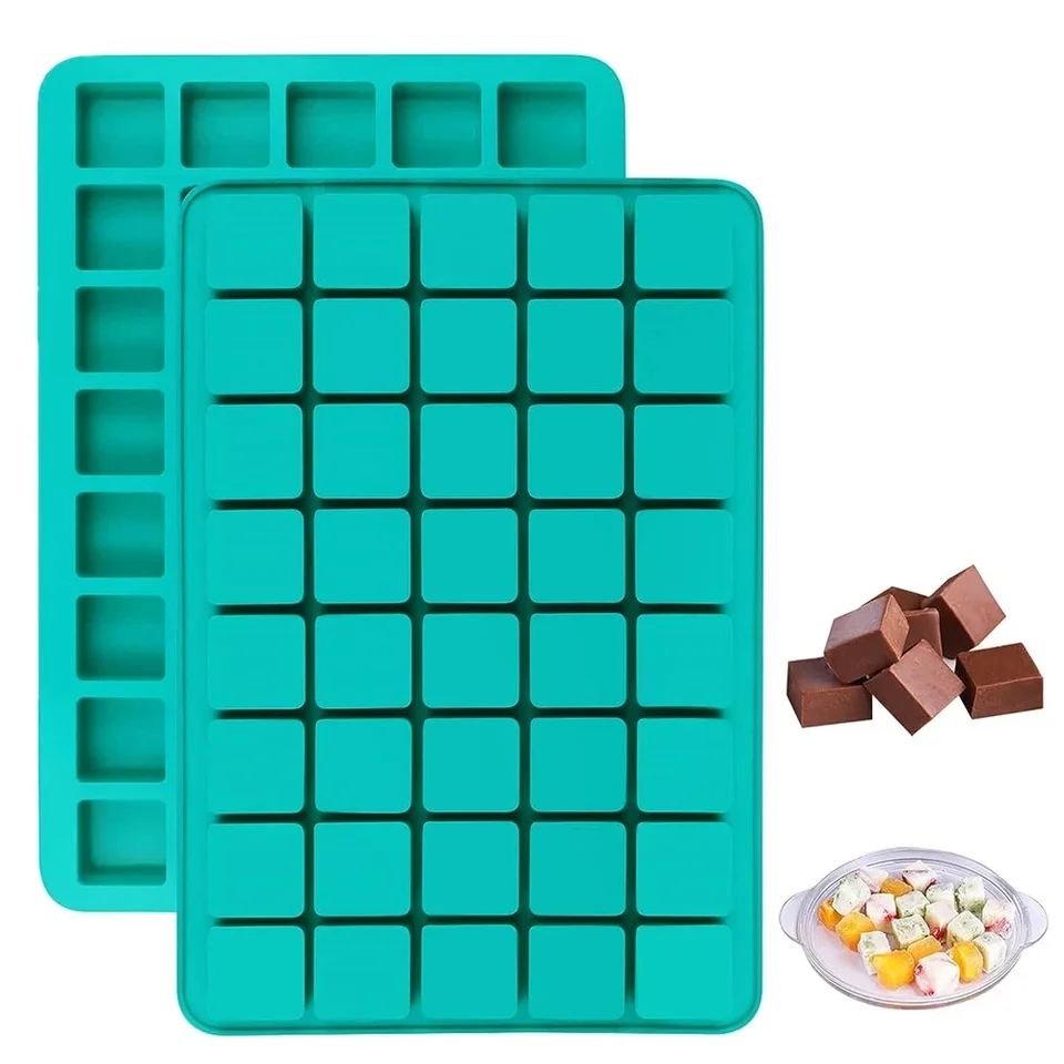 Štvorcový karamel Candy Silikone Chocolate Truffles Form Bomby Keto Snacks Ice Cube Fondant Pralines Gummy Jelly Fold
