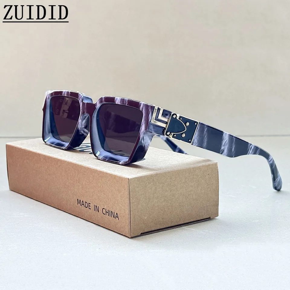 Štvorcový milionár Slnečné okuliare Luxusné vinobranie slnečné okuliare Ženy retro dovolenkové módne okuliare Gafas de sol Hombre Zonnebril slnko