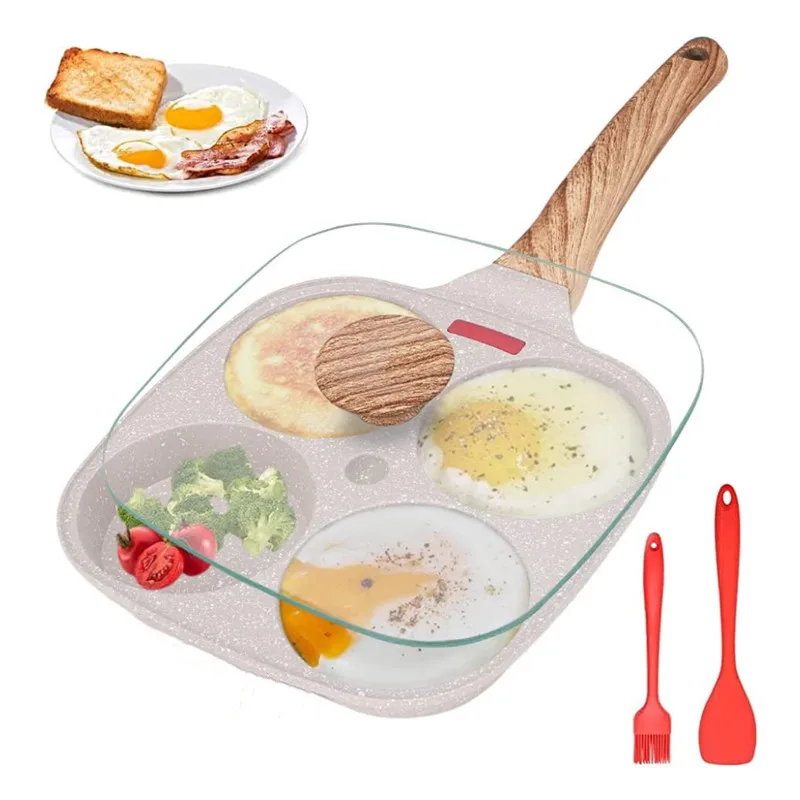 Štyri diery vaječné palacinky Fyi Pank Pranenie Nonovne panvice a bankovka