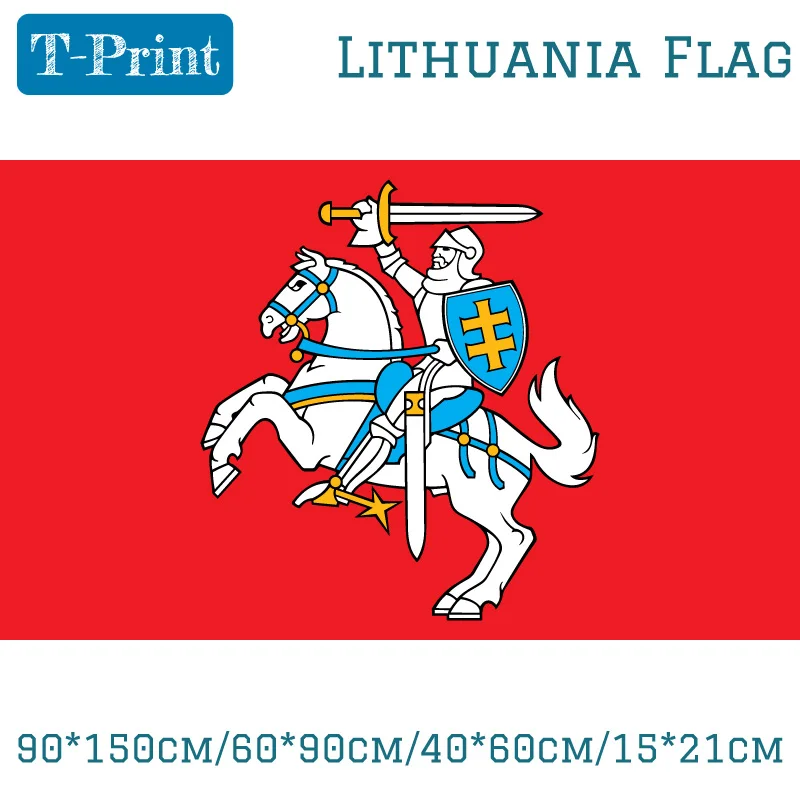 Štátna vlajka Litvy litovskej vlajky Ensign 3x5ft Polyester Banner Flying 150*90 cm vlastná vlajka vonkajšia vlajka
