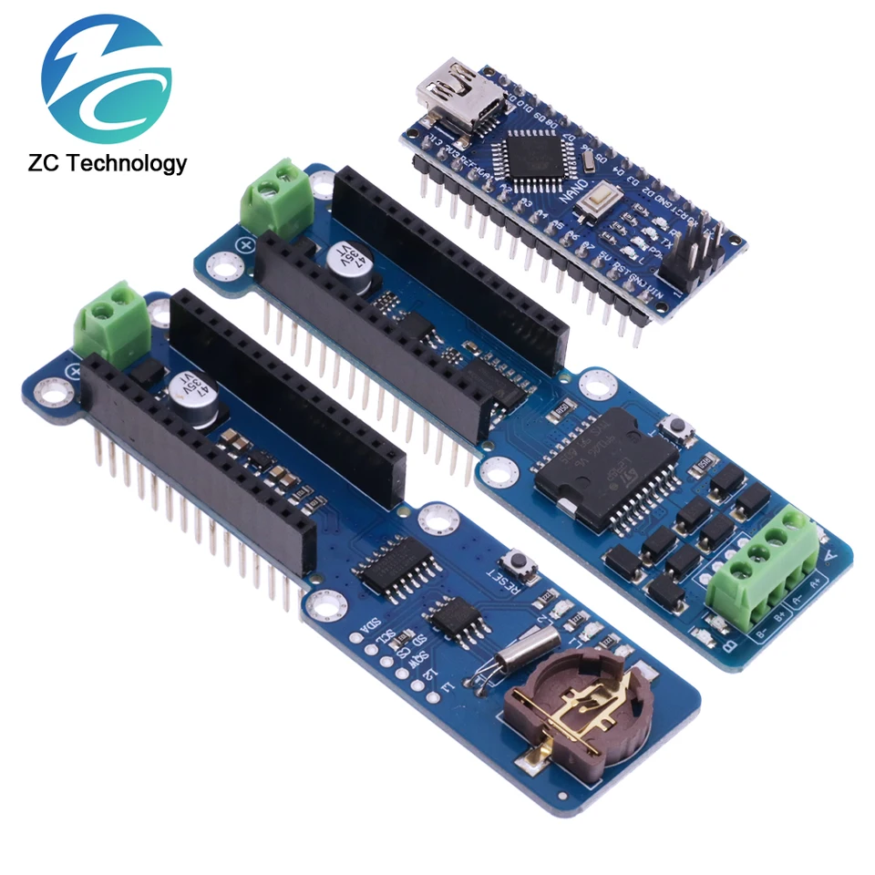 Štít na protokolovanie údajov pre modul rekordéra Arduino Nano Logger 3,3V RTC v reálnom čase Clock /Dual Channel Motor Board Nano L298p