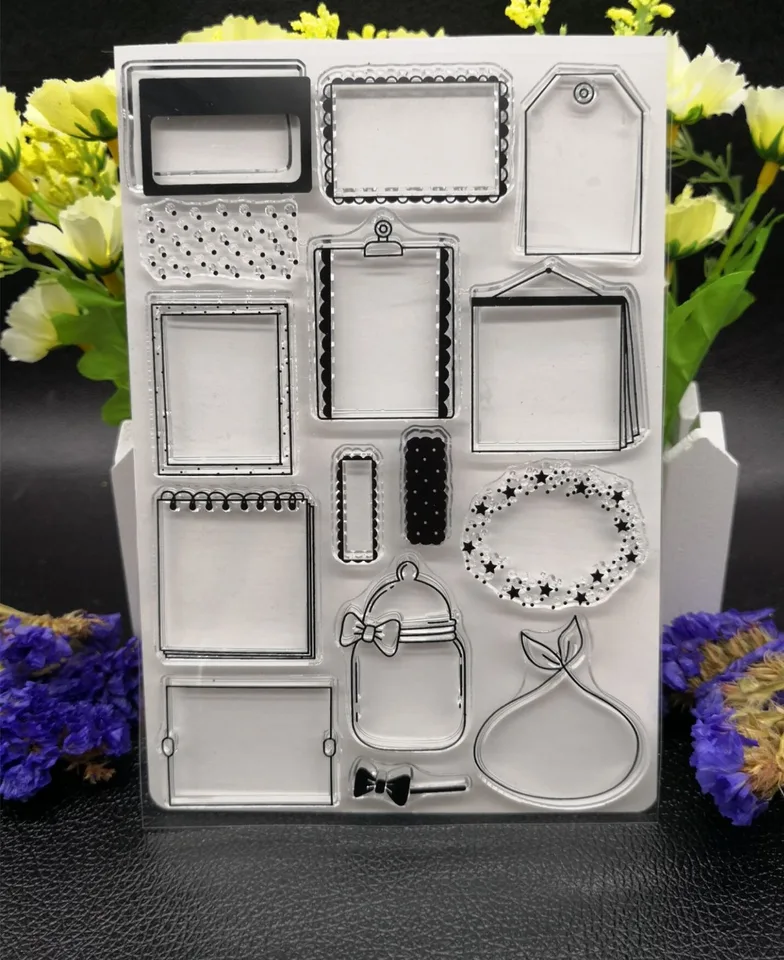 Štítok Transparent Clear Silikone Stamp/Pečatie pre DIY Scrapbooking/Photo album Dekoratívna čistá pečiatka A122