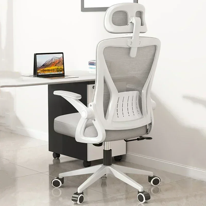 Štúdium biele ergonomické stoličky Spálňa Spálňa Škola mládež Rotačná kancelárska stolička pracujúce relaxačné chaise de kancelária kancelárske potreby