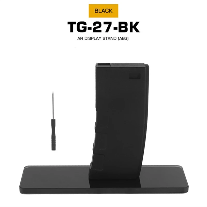 Štýl Display Stand AR 15 pre M4 a AR15 ((AEG) ABS Dekoratívny časopis Glass Base Rifle Stand pre poľovnícke príslušenstvo Airsoft