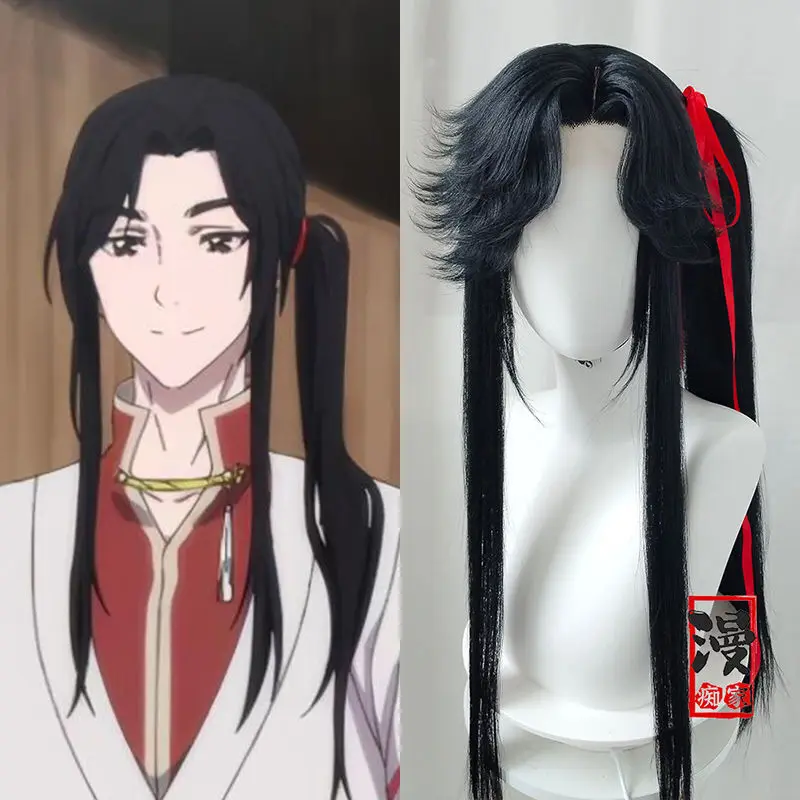 Štýl Hua Cheng San Lang Cosplay Prispôsobil parochňu Tian Guan Ci Fu Nebesá požehnanie Huacheng Cos Wig Xie Lian Cosplay