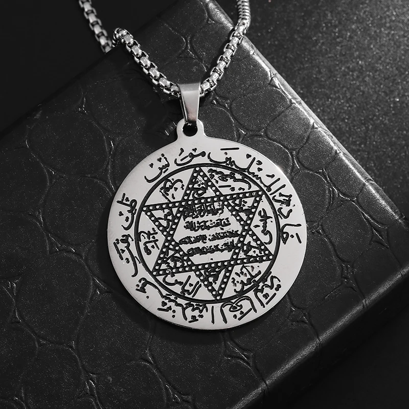 Štýlová hviezda z nehrdzavejúcej ocele Davida židovského hebrejského náhrdelníka Men Izrael Šalamún Kabala šesť špicatá hviezda medailu Amulet Amulet šperky