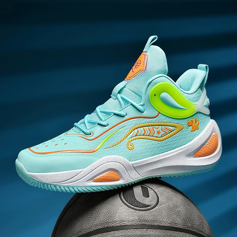 Štýlové basketbalové topánky pre unisex trendy štýl pánske atletické basketbalové výcvikové topánky Non-Slip Women Sports Sneakers