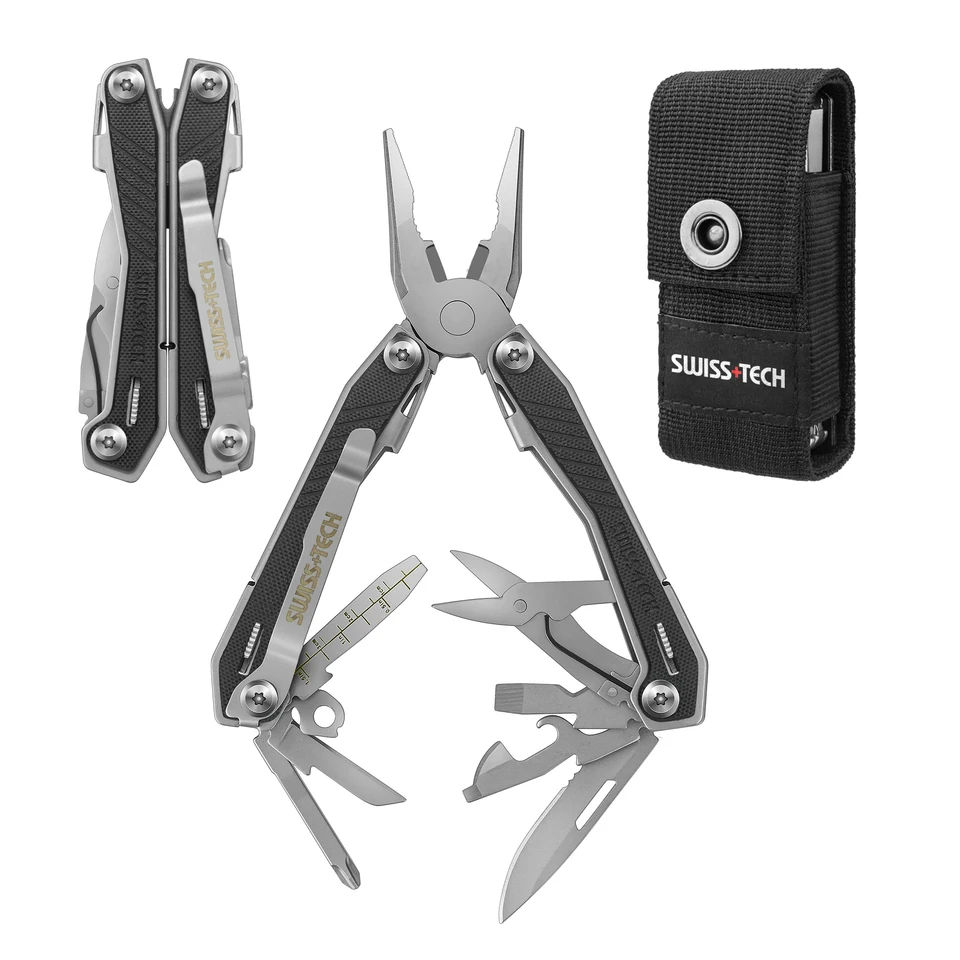 Švajčiarska technika 16 v 1 Multitool Multi -Skladacie kliešte G10 drôt Stripper Outdoor Pocket Mini prenosný pre kemping nový príchod